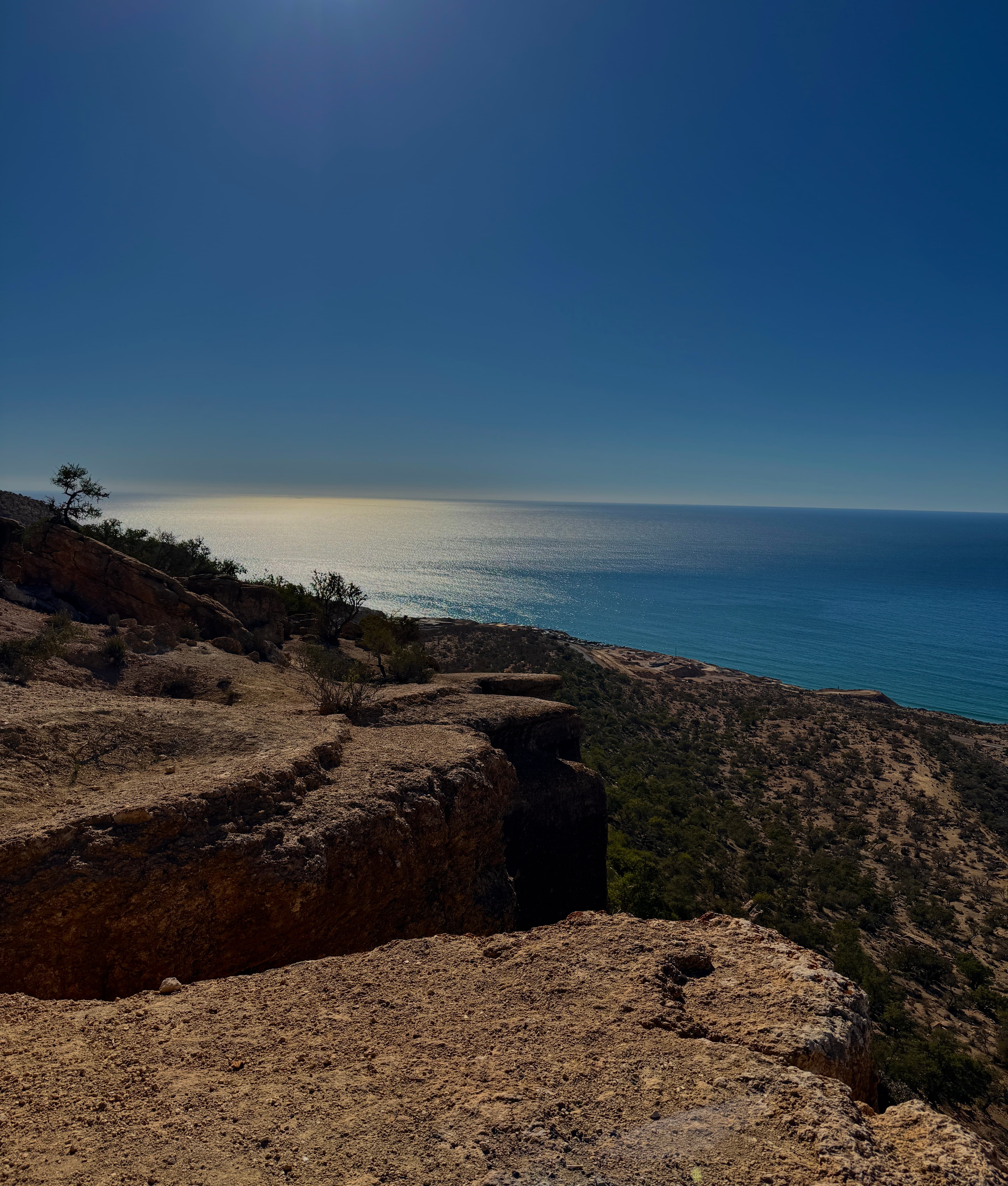 Atlantic coastline waves along the Moroccan coast